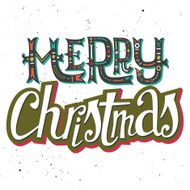 Christmas card Hand lettering Decorative pattern N12