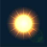 Vector modern sun background sunshine design