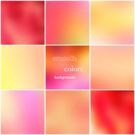 Abstract blurred vector backgrounds Elements for website or presentation Bright illustration