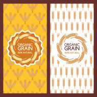 Set of vector backgrounds for label package banner