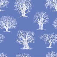 pattern of the winter trees