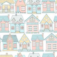 House seamless pattern N2