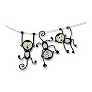 Funny monkeys for your design