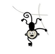 Funny monkey for your design N4