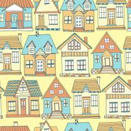 House seamless pattern N3