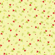 Seamless pattern with flowers and leaves N5