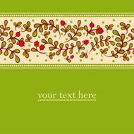 Lovely autumn background with cranberries N2