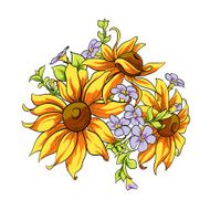 Vector Flowers N6