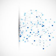 Abstract polygonal background with connecting dots and lines N4