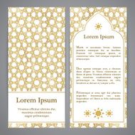 Flayers with girih decor