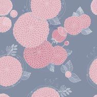 Seamless texture with asters N14