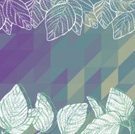 Triangle background with leaves N5