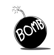 bomb vector cartoon