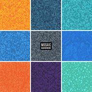 set background abstract mosaic of the pixel pattern and squares