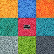 set background abstract mosaic of the pixel pattern and squares N2