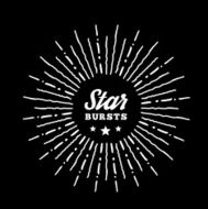 Hipster style vintage star burst with ray N2