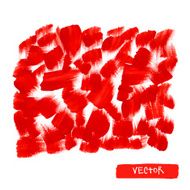 Red brush smears Abstract stylish watercolor background