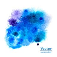 Vector abstract blue and violet blots Bright ink design spots