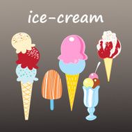 pattern different ice cream