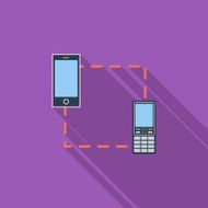 Phone sync single icon