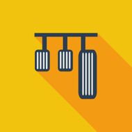 Pedal car single icon