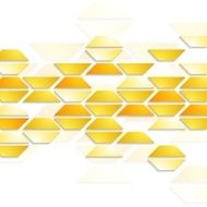 Geometric shapes on white background Tech design