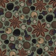 seamless background with different spices N4