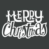 Christmas card Hand lettering Decorative pattern N15