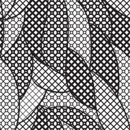 Black lace vector fabric seamless pattern N14