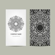 Business card design Ornate background