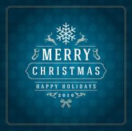 Merry Christmas Greetings Card or Poster Design N5