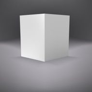 Open folder template standing