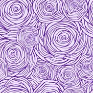 Stylized roses seamless pattern N2
