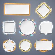 Christmas Banners With Lights Decorations