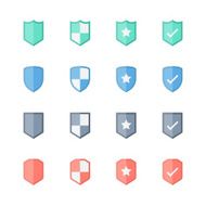 shield icons set