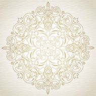 Vector baroque ornament in Victorian style N16