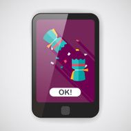 Christmas cracker flat icon with long shadow eps10 N2