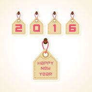 creative New Year 2016 design stock vector N5