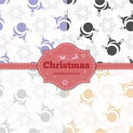 Christmas Set of seamless patterns N4