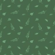 Leafs seamless pattern