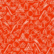 Christmas and New Year vector background N4