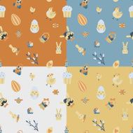 Easter Seamless Pattern N16