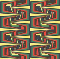 Seamless colorful background made of ornate geometric pattern