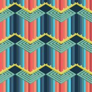 Seamless colorful background made of ornate geometric pattern N3