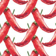 Watercolor chilli pattern N2