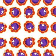 Bomb Seamless Pattern Vector Illustration Background
