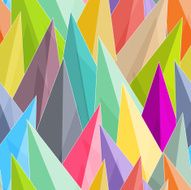 Seamless colorful background made of pyramids