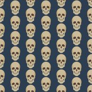 Seamless colorful background made of abstract skulls