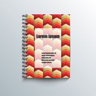 Notepad template with abstract background N20