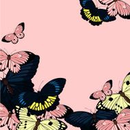 Background with butterflies N6